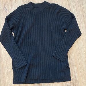 Abercrombie Black Ribbed Sweater